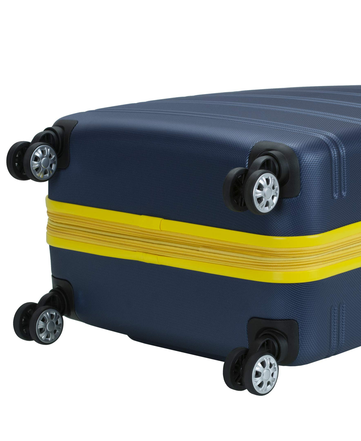 Melbourne Hardside Expandable Spinner Wheel Luggage (Navy / Checked Large 28")