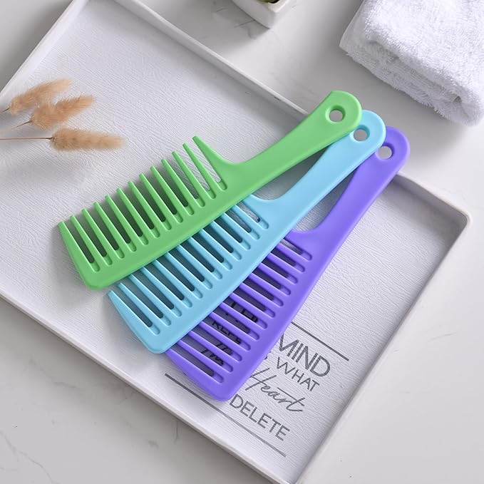Wide Tooth comb, Large Detangling Comb for Women and Men, Durable Styling Brush for Curly, Long, Wet Hair Types - Professional Hair Care.