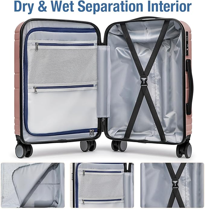 KYME Carry On Luggage 22x14x9 Airline Approved - Image 5