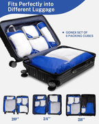 Compression Packing Cubes, Gonex Extensible Storage Mesh Bags Organizers - Image 5