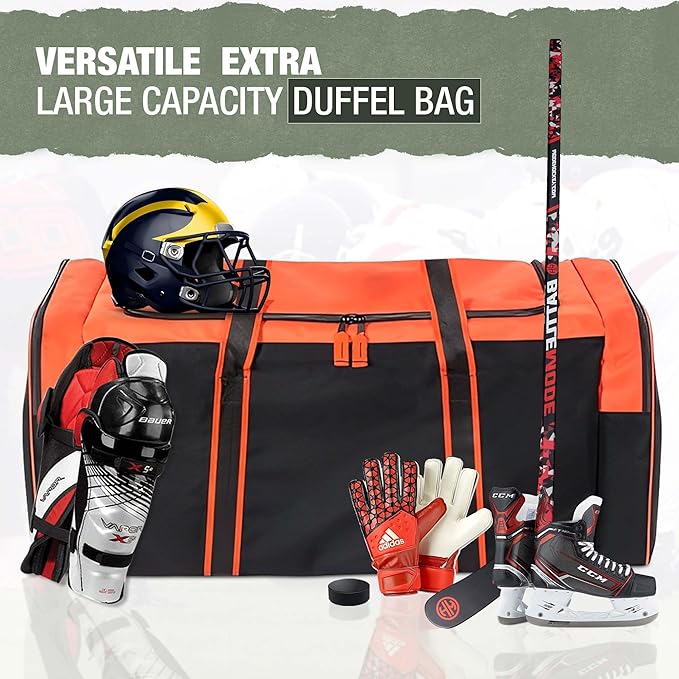 Jetstream Heavy Duty Multi Pocket Durable Sports Gym Equipment Travel Duffel Bag - Image 3