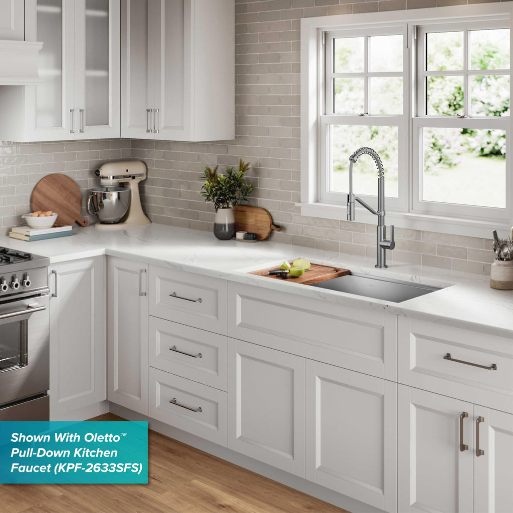 Stainless Steel 36 in Undermount Kitchen Sink KWU110 (Stainless Steel / 36 Inch / Sink)