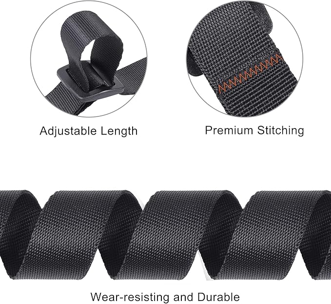 Buckle Straps with Clips, Adjustable Nylon Straps with Buckle - Image 4