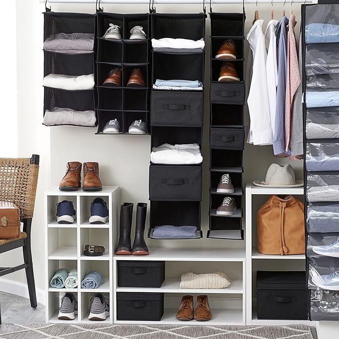 Household Essentials 10 Pocket Hanging Shoe Closet Organizer - Image 3