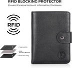 Polare Luxury RFID Blocking Leather Passport Holder Travel Wallet - Image 8