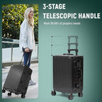 UrbanExporer 24 Inch Check In Hardside Zipperless Luggage - Image 5