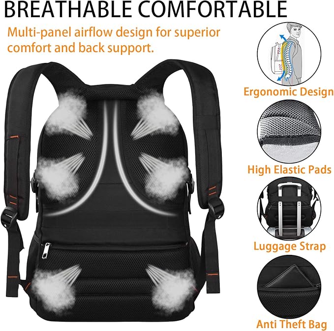Travel Backpacks for Men Women, Extra Large College School Laptop Bookbags - Image 6