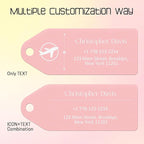 4 PCS Personalized Metal Luggage Tag – Personalized Engraved Suitcase Tag - Image 5