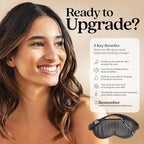 Pure Silk Sleep Mask Light Blocking Travel Essentials. Eye Masks - Image 4