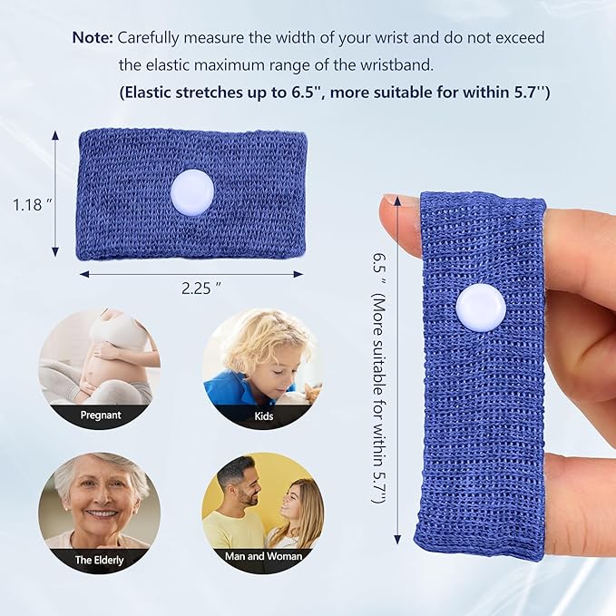 Motion Sickness Wristband, Anti-Nausea Acupressure Wrist Band - Image 4