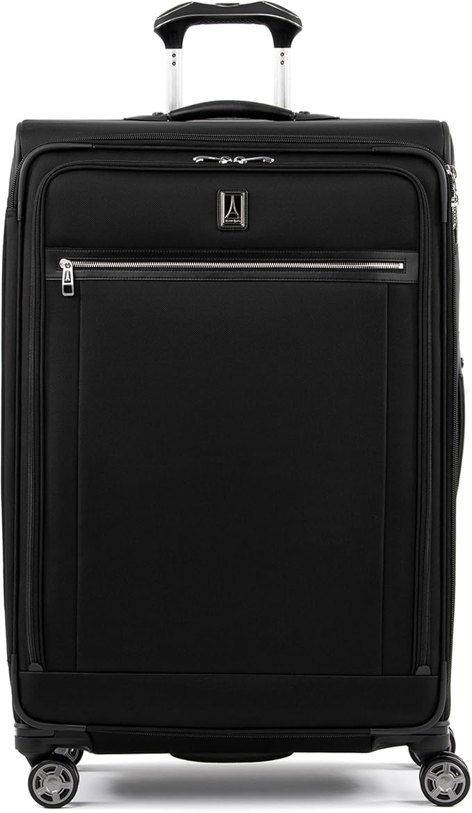 Travelpro Platinum Elite Softside Expandable Checked Luggage, 8 Wheel Spinner by Travelpro