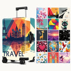 Luggage Cover Washable Suitcase Protector Anti-Scratch, Stretchable Fit - Image 2