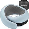 WANDER PLUS® Travel Neck Pillow, Memory Foam Neck Pillow by WANDERPLUS