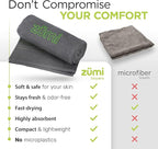Zumi 100% Cotton Quick Dry Large Travel Towel - Image 3