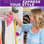 Premium Clear Invisible Acrylic Hangers, Crystal Plastic Hangers - Image 5