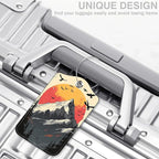 2 Pcs Mountain at Sunset Luggage Tags - Image 5