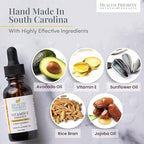 Health Priority Naturals|Organic Vitamin E Oil for Skin/Scars - 30,000 IU, 1 Fl Oz - Handmade in South Carolina, Non-GMO, Gluten/Cruelty Free, Vegan - Lavender Scented (Pack of 2)