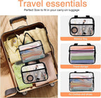 XEWEA 2PCS Middle TSA Approved Clear Travel Toiletry Bags - Image 6