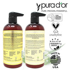 PURA D'OR Anti-Thinning Biotin Shampoo & Deep Moisturizing Conditioner Original - Image 7