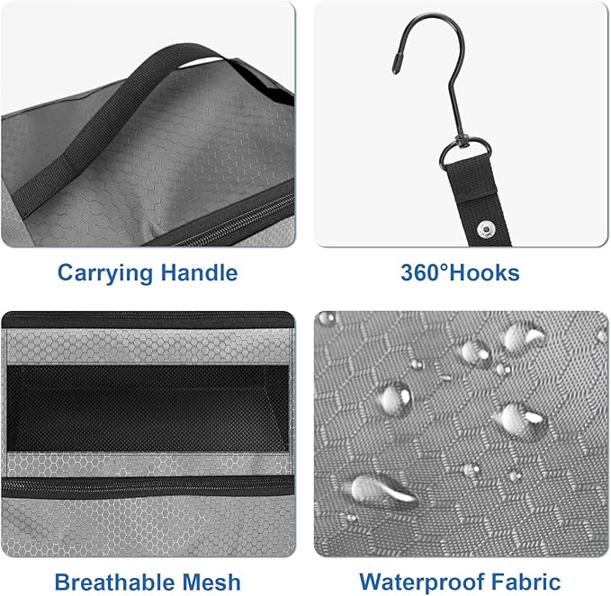 Suitcase Organizer, Travel Luggage Organizer Portable Hanging Travel Shelves - Image 5
