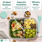 Everusely - Bento Box - Green, 60oz / 1.8 L - Stainless Steel Lunch Box - 3 - Image 4