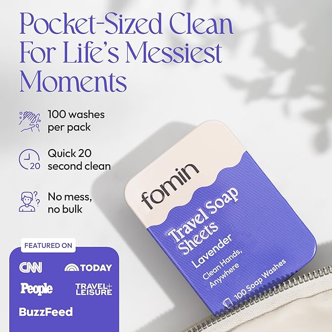FOMIN - Antibacterial Paper Soap Sheets Tin - Image 5
