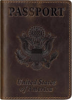 BIAOTIE Premium Leather Passport Holder Covers, Rfid Travel Wallet Passport by BIAOTIE