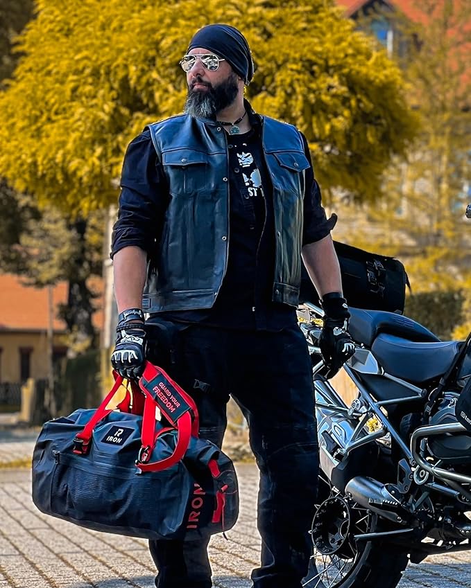 BORLENI Waterproof Motorcycle Dry Duffel Bag Luggage Tail Bag - Image 2