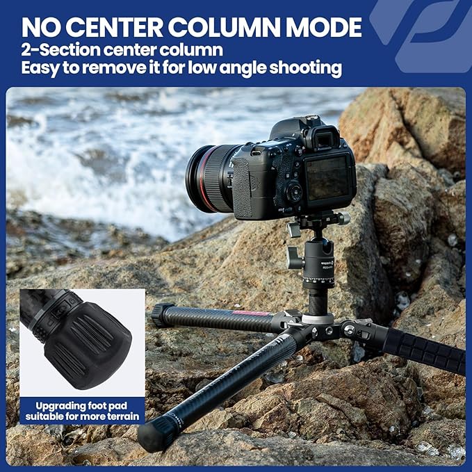 Fotopro 62 Inch Carbon Fiber Tripod - Image 6