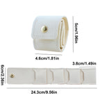 3 PCS Mini Travel Jewelry Organizer Bag (Beige)