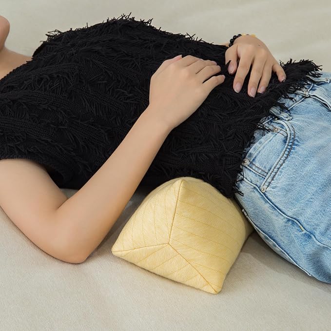 Buckwheat Neck Support Pillow Cervical Neck Cylinder Bolster Pillow Neck Pain - Image 4