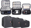 BUBM 3pcs Double Layer Electronic Organizer, Travel Gadgets Bag by BUBM