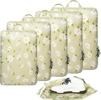 BAGAIL 6 Set Ultralight Compression Packing Cubes Packing Organizer by BAGAIL