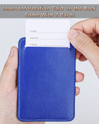 Teskyer Luggage Tags, 3 Pack Premium PU Leather Luggage Tags Privacy Protection - Image 3