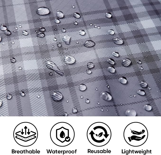 PTEROMY Hooded Rain Poncho for Adult - Image 5