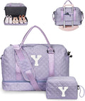 College Roommate Gifts, Teen Girls Gift Ideas-Girl Initial Travel Bags by Vogewood