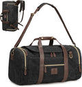 60L Duffle Bag for Men, Nomad Waxed Canvas Travel Duffel Bag Vintage Genuine by DensataTravelBag