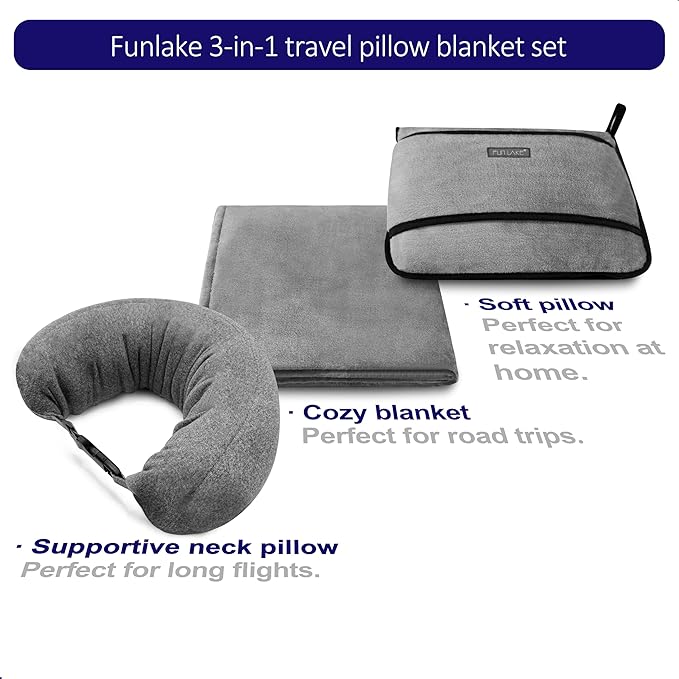 3-in-1 Travel Pillow Blanket Set - Image 2