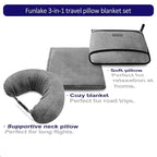 3-in-1 Travel Pillow Blanket Set - Image 2