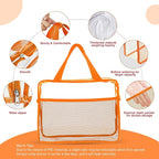 XEWEA Clear Travel Toiletry Bags, 3 Pack TSA Approved Transparent Makeup Bag - Image 3