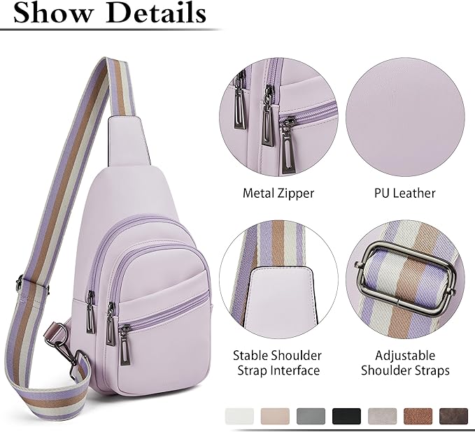 Sling Bag Crossbody Bags for Women Small Cross Body Bag Fanny Packs Chest Sling - Image 5