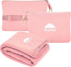 BlueHills Travel Blanket Pillow Compact Lightweight Pocket Size Airplane by BlueHills