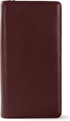 Leatherology Bordeaux Travel Zip Organizer Wallet, Passport Holder, RFID by Leatherology