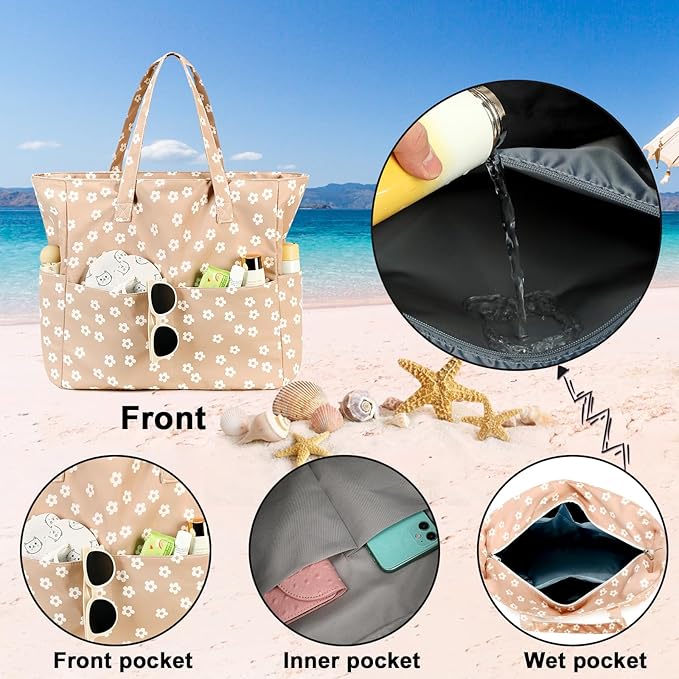 Waterproof Beach Tote Pool Bags - Image 6