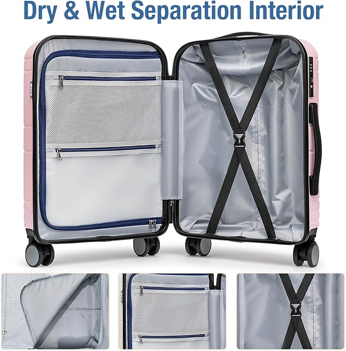 KYME Carry On Luggage 22x14x9 Airline Approved - Image 5