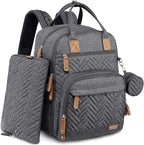 iniuniu Diaper Bag Backpack, 4 in 1 kit Large Unisex Baby Bags by iniuniu
