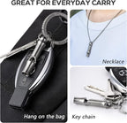 TISUR Titanium Emergency Whistle, EDC Safety Whistles Necklace Loud up to 120db - Image 7