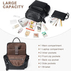 Shrrie Vegan Leather Laptop Backpack - Image 3