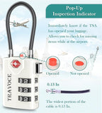 Search Alert TSA Approved Travel Combination Luggage Cable Locks - Image 4