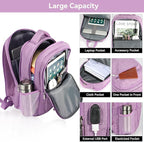 Voova Travel Laptop Backpack, Business Work Laptop Backpack - Image 3